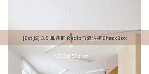 [Ext JS] 3.5 单选框 Radio与复选框CheckBox