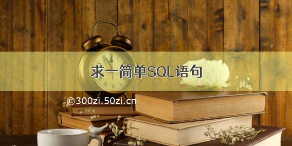 求一简单SQL语句