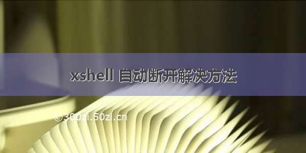 xshell 自动断开解决方法