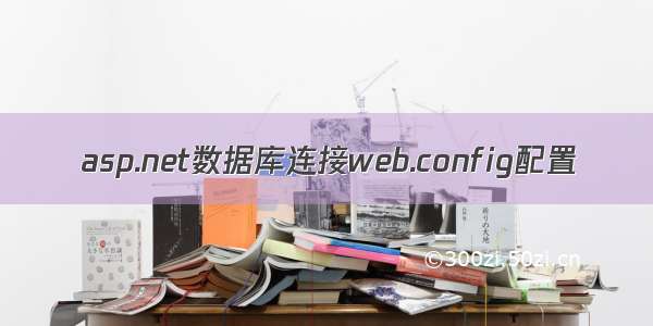 asp.net数据库连接web.config配置