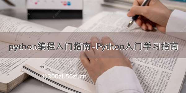 python编程入门指南-Python入门学习指南