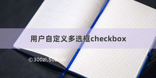 用户自定义多选框checkbox