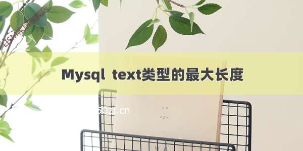 Mysql  text类型的最大长度