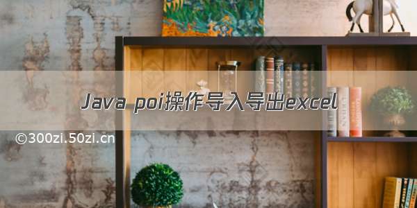 Java poi操作导入导出excel