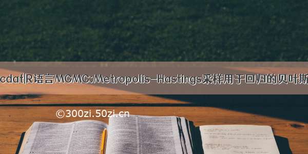 拓端tecdat|R语言MCMC:Metropolis-Hastings采样用于回归的贝叶斯估计