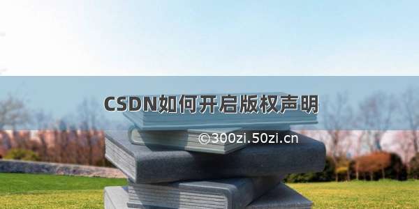 CSDN如何开启版权声明