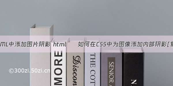 在HTML中添加图片阴影 html – 如何在CSS中为图像添加内部阴影[复制]