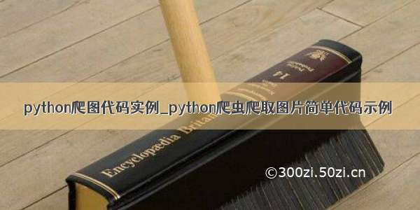 python爬图代码实例_python爬虫爬取图片简单代码示例