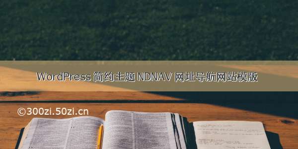 WordPress 简约主题 NDNAV 网址导航网站模版