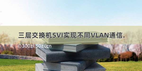 三层交换机SVI实现不同VLAN通信.