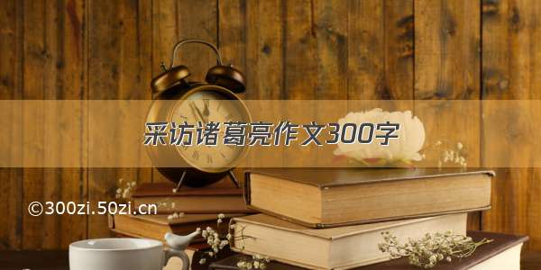 采访诸葛亮作文300字