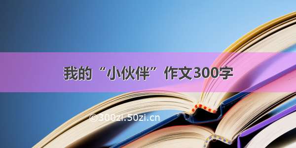 我的“小伙伴”作文300字