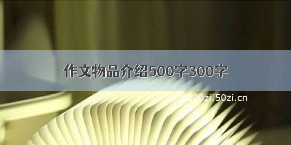 作文物品介绍500字300字