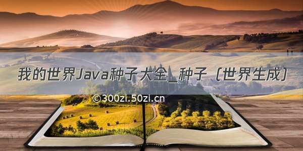 我的世界Java种子大全_种子（世界生成）