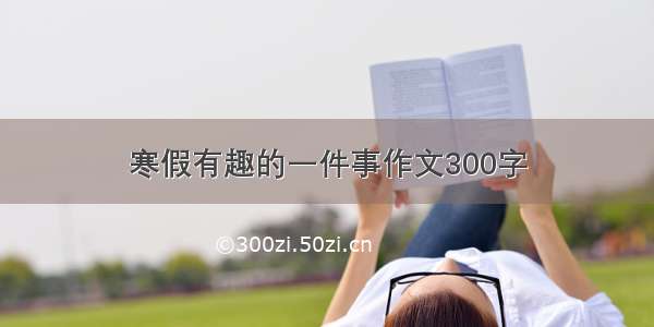 寒假有趣的一件事作文300字