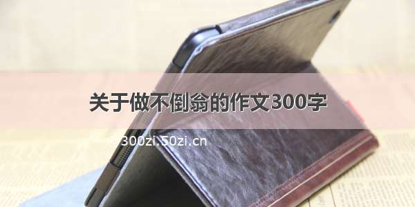 关于做不倒翁的作文300字