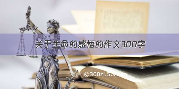 关于生命的感悟的作文300字