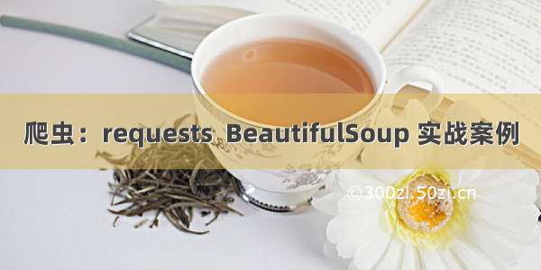 爬虫：requests  BeautifulSoup 实战案例