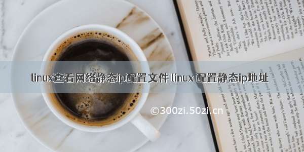 linux查看网络静态ip配置文件 linux 配置静态ip地址