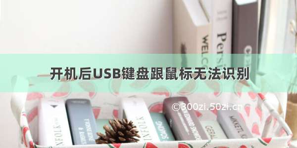 开机后USB键盘跟鼠标无法识别