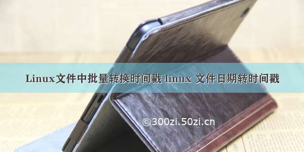 Linux文件中批量转换时间戳 linux 文件日期转时间戳