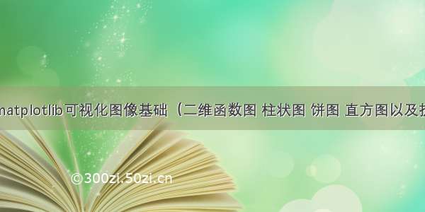 pyhton matplotlib可视化图像基础（二维函数图 柱状图 饼图 直方图以及折线图）...