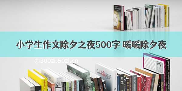 小学生作文除夕之夜500字 暖暖除夕夜