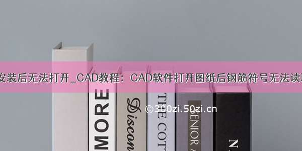 为什么blender安装后无法打开_CAD教程：CAD软件打开图纸后钢筋符号无法读取的解决办法...