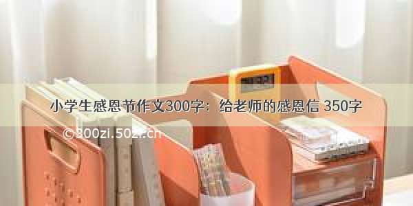 小学生感恩节作文300字：给老师的感恩信 350字