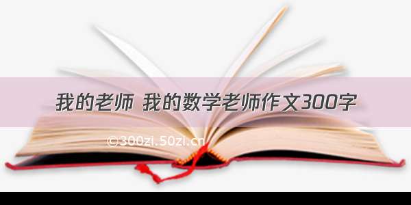 我的老师 我的数学老师作文300字