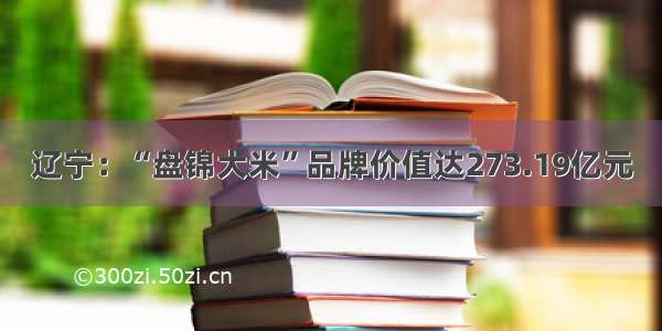 辽宁：“盘锦大米”品牌价值达273.19亿元