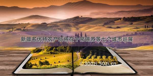 新疆名优特农产品将在宁常锡苏等七个城市巡展