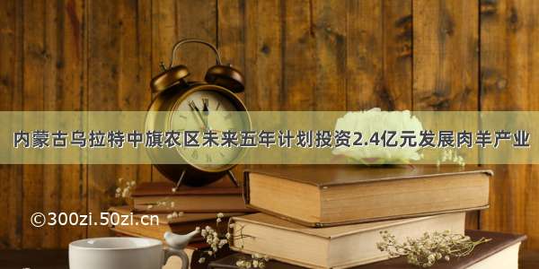 内蒙古乌拉特中旗农区未来五年计划投资2.4亿元发展肉羊产业