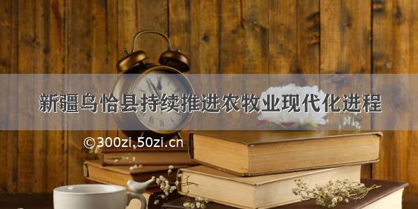 新疆乌恰县持续推进农牧业现代化进程