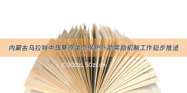 内蒙古乌拉特中旗草原生态保护补助奖励机制工作稳步推进