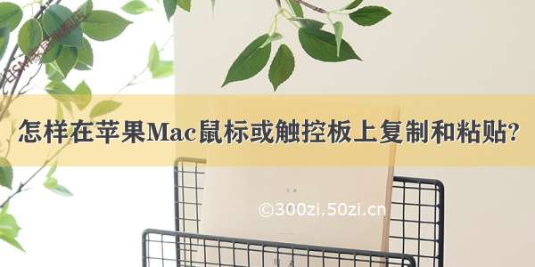 怎样在苹果Mac鼠标或触控板上复制和粘贴?