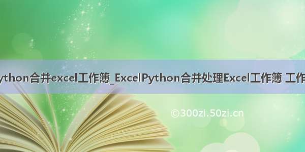 python合并excel工作簿_ExcelPython合并处理Excel工作簿 工作表