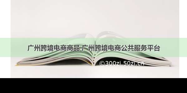 广州跨境电商商品 广州跨境电商公共服务平台