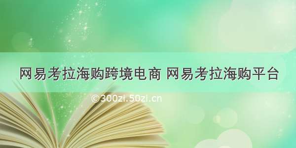 网易考拉海购跨境电商 网易考拉海购平台