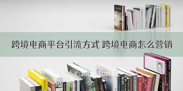 跨境电商平台引流方式 跨境电商怎么营销