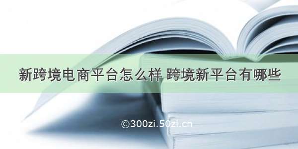 新跨境电商平台怎么样 跨境新平台有哪些