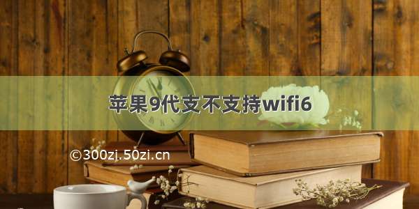 苹果9代支不支持wifi6