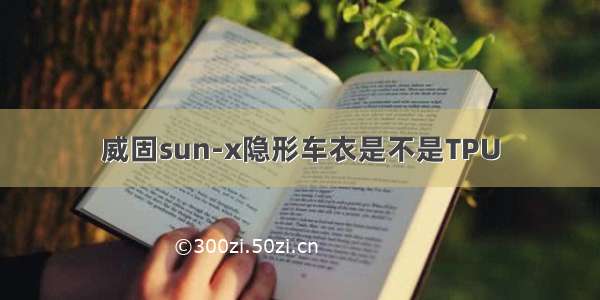 威固sun-x隐形车衣是不是TPU