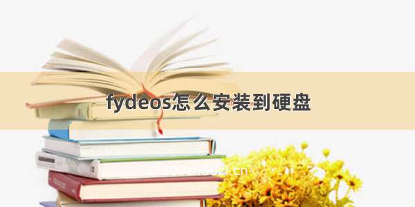 fydeos怎么安装到硬盘