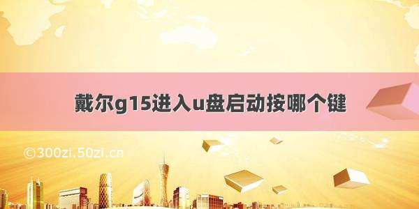 戴尔g15进入u盘启动按哪个键