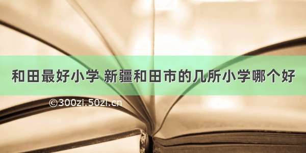 和田最好小学 新疆和田市的几所小学哪个好