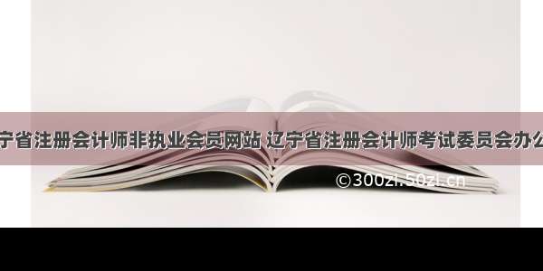 辽宁省注册会计师非执业会员网站 辽宁省注册会计师考试委员会办公室