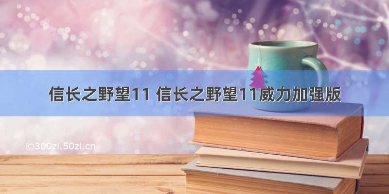 信长之野望11 信长之野望11威力加强版