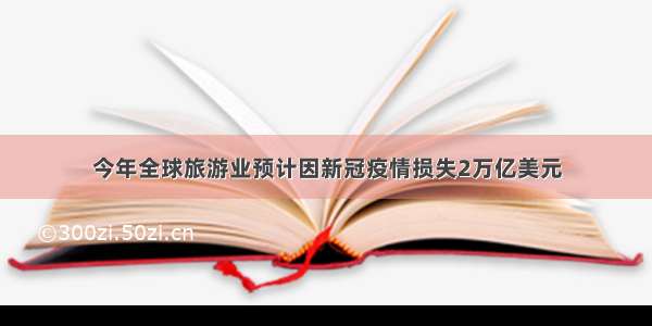 今年全球旅游业预计因新冠疫情损失2万亿美元