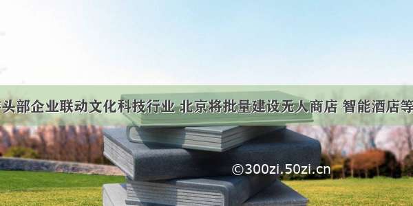 鼓励旅游头部企业联动文化科技行业 北京将批量建设无人商店 智能酒店等旅游产品